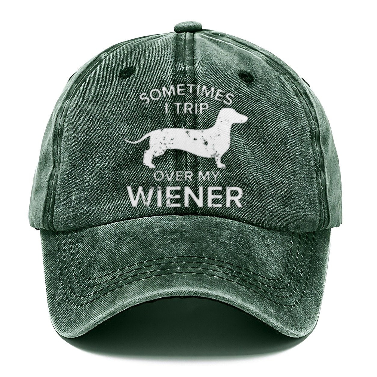 Sometimes I Trip Over My Wiener Classic Cap – Forest Mist