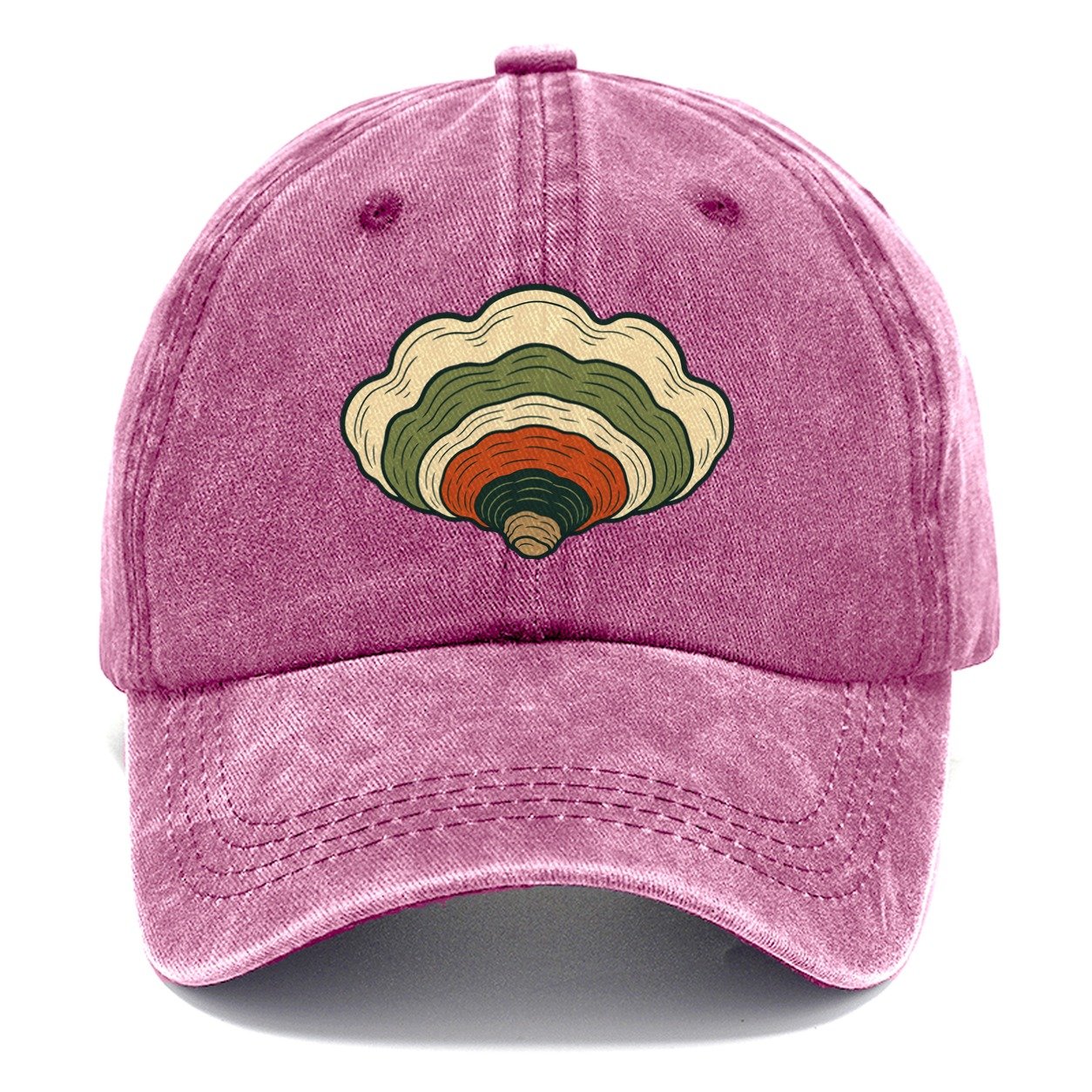 Turkey Tail Fan Foraging And Mycology Classic Cap – Dusty Rose
