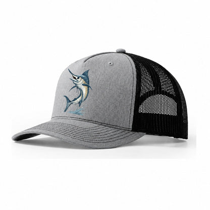 Marlins Majesty Trucker Hat – Sport Grey-Black