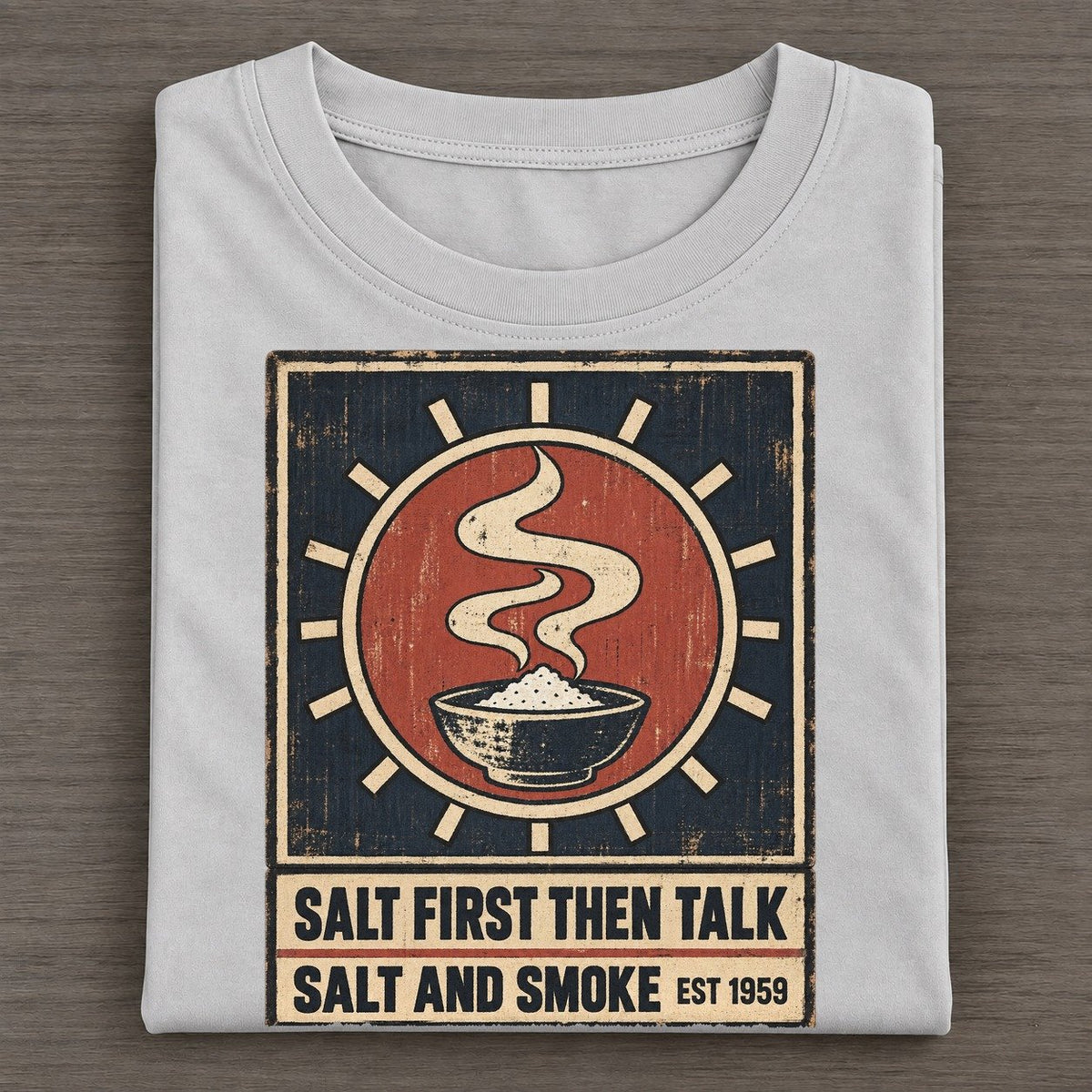 Salt And Smoke Izakaya Rules Classic T-shirt – Grey