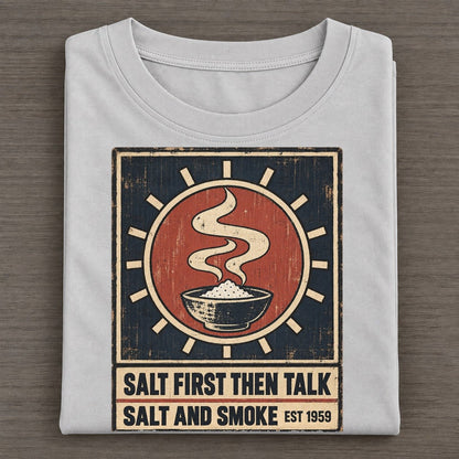 Salt And Smoke Izakaya Rules Classic T-shirt – Grey