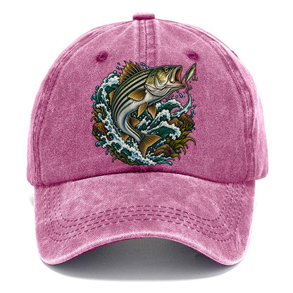 Striped Bass Surge Fishing Club Classic Cap – Dusty Rose