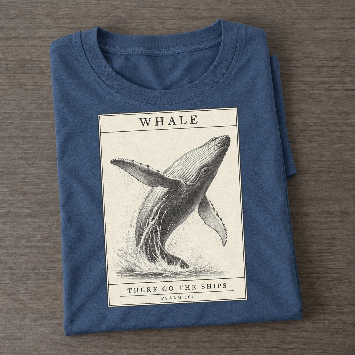 Whale Specimen Plate Creature Canticle Classic T-shirt – Twilight Navy