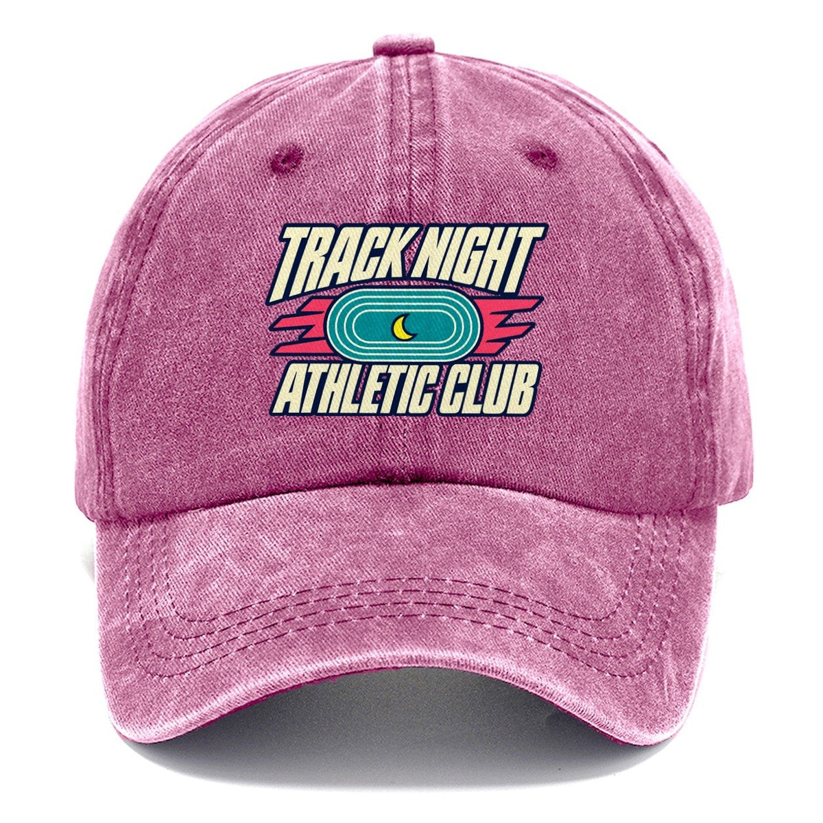 Track Night Athletic Club 90S Running Clubs Classic Cap – Dusty Rose