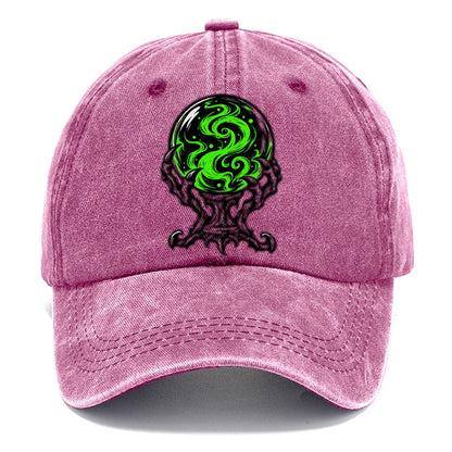 Crystal Ball On A Claw Stand Witch Magic Classic Cap – Dusty Rose