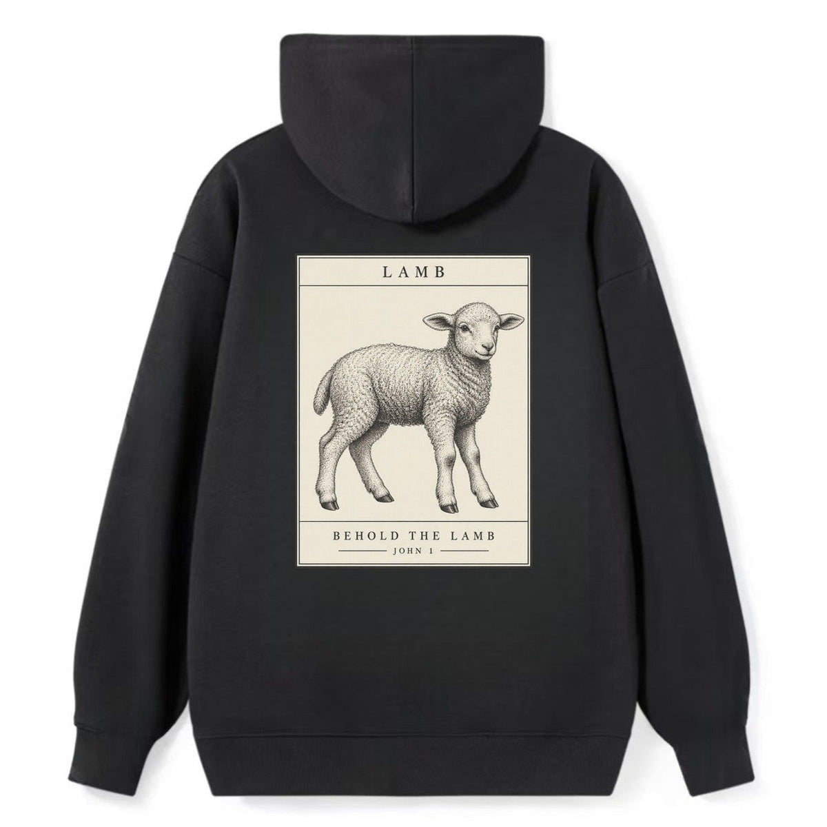 Lamb Specimen Plate Creature Canticle Classic Pullover Hoodie – Black
