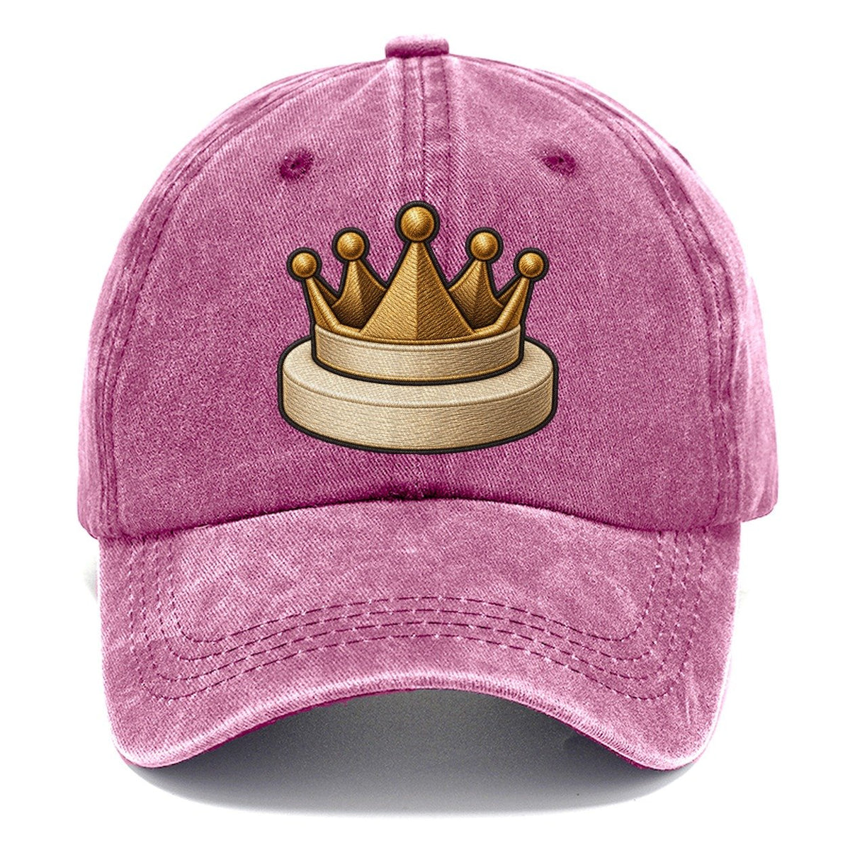 Crown Token On A Round Base Board Games Classic Cap – Dusty Rose