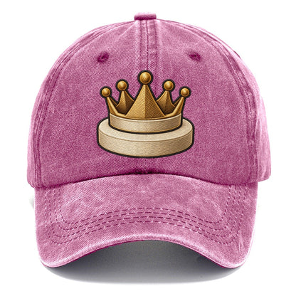 Crown Token On A Round Base Board Games Classic Cap – Dusty Rose