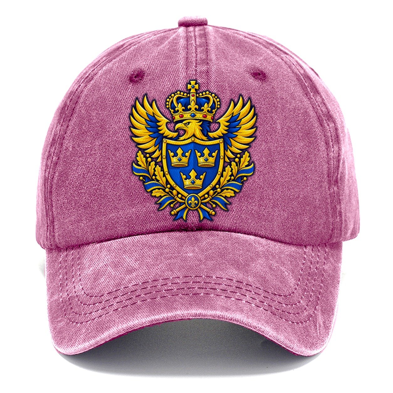 Sweden Heraldic Crest Country Logos Classic Cap – Dusty Rose