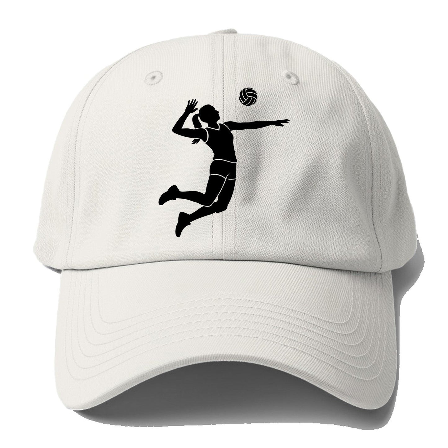 Volleyball Spike Baseball Cap – Off White
