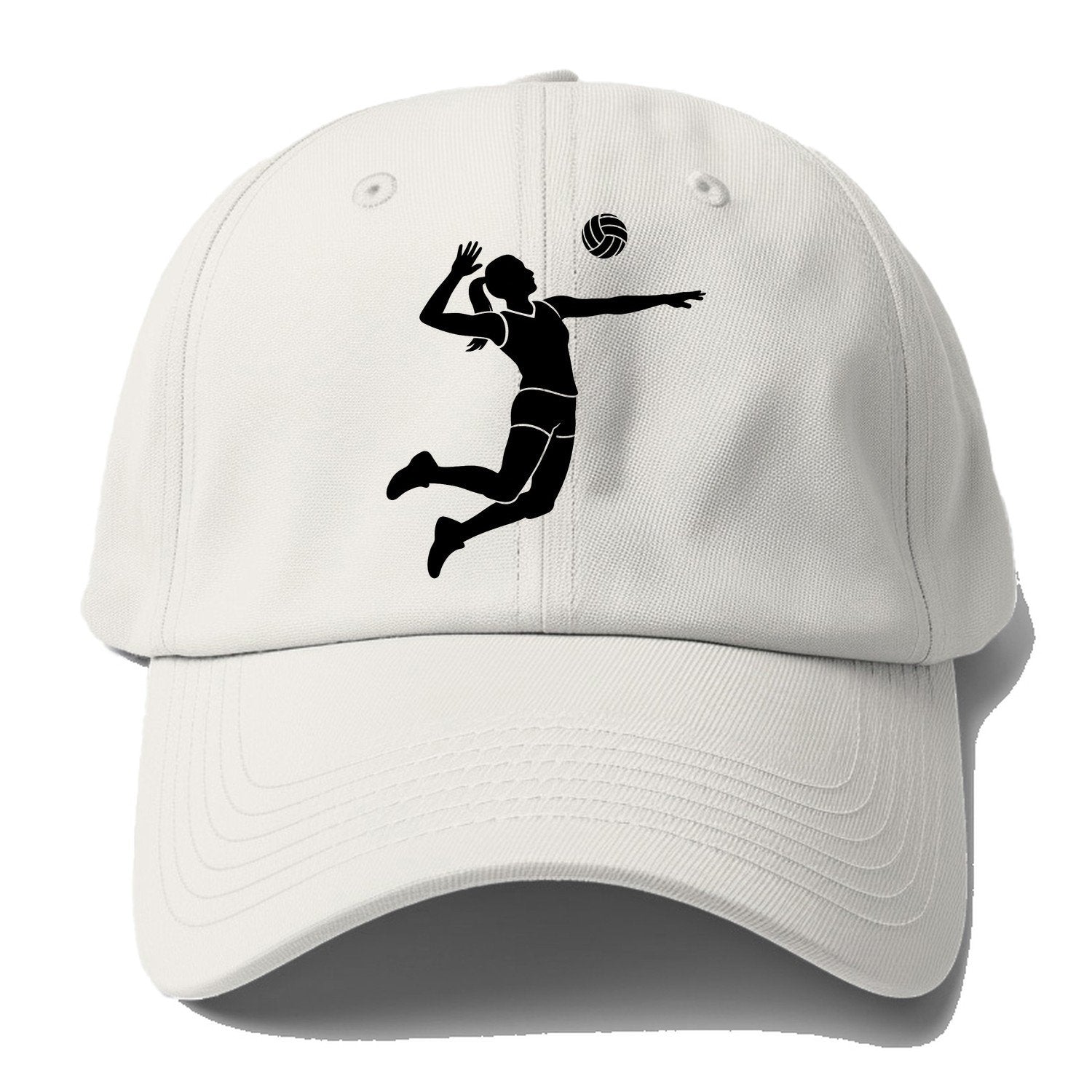 Volleyball Spike Baseball Cap – Off White