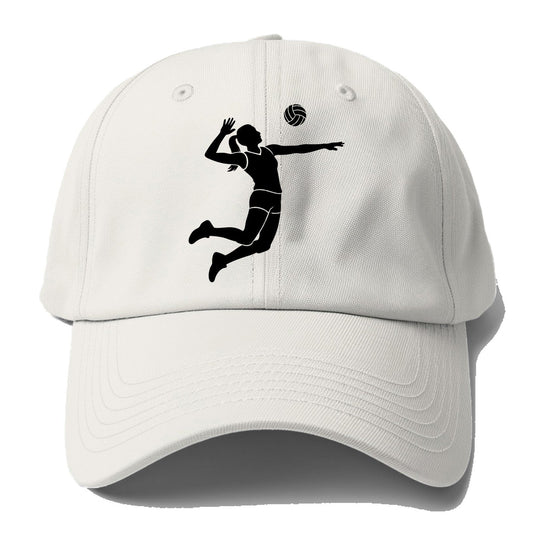 Volleyball Spike Baseball Cap – Off White