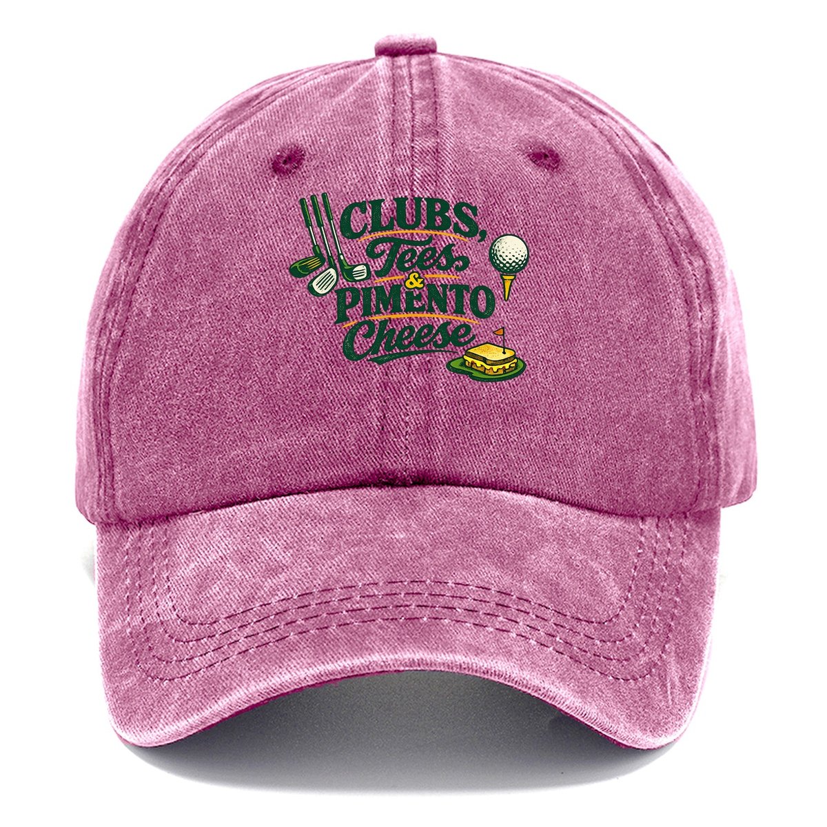 Clubs Tees Pimento Cheese Classic Cap – Dusty Rose