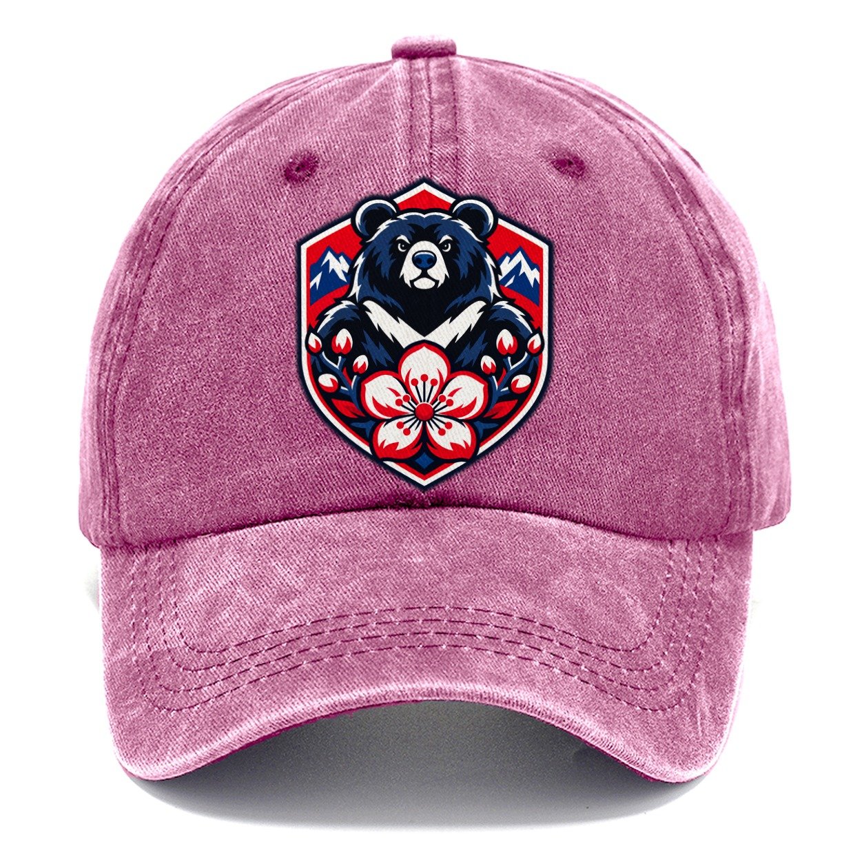 Taiwan Minimal Emblem Country Logos Classic Cap – Dusty Rose