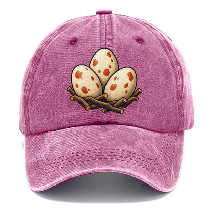 Nest Of Three Eggs Birdwatching Classic Cap – Dusty Rose
