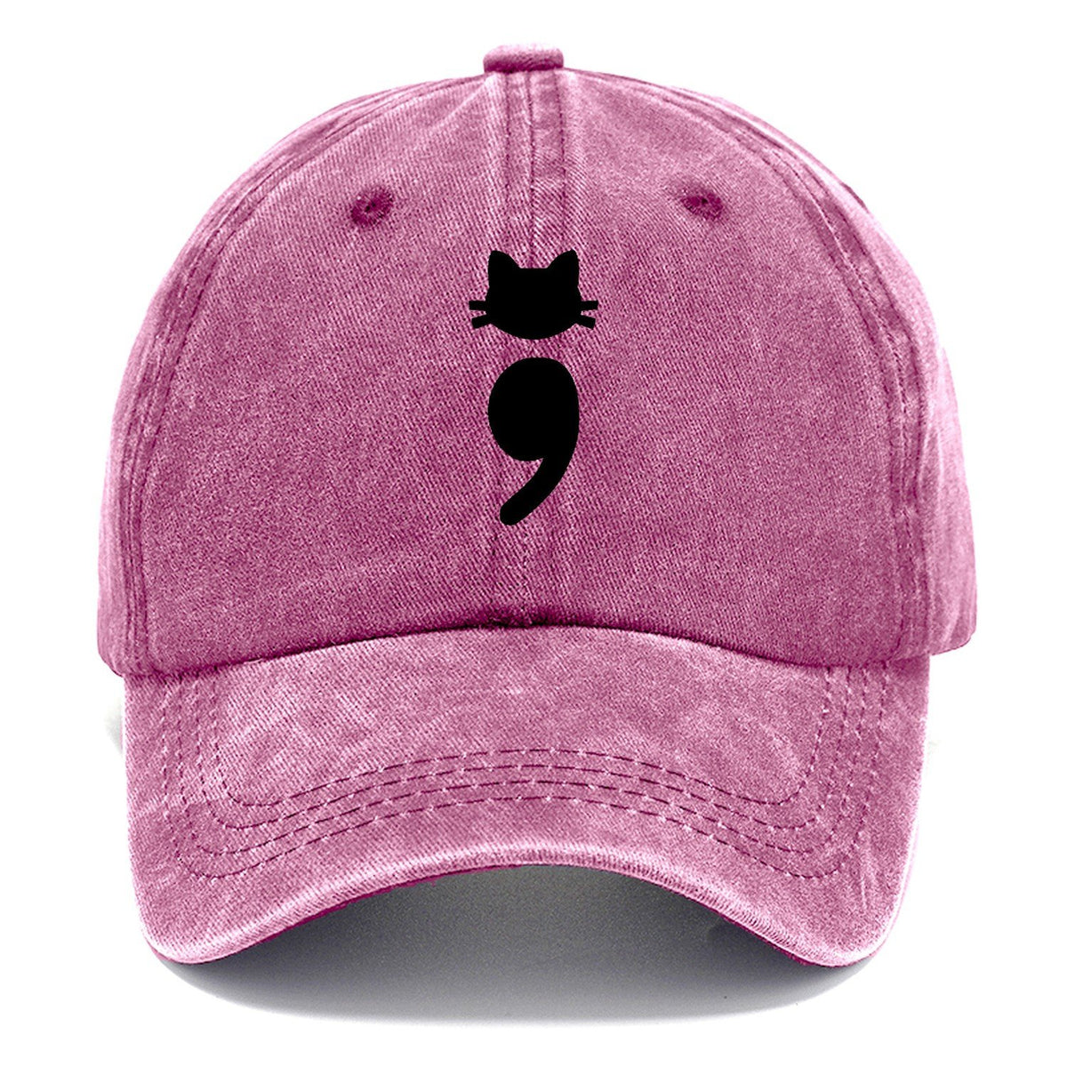 Black Cat Semicolon Classic Cap – Dusty Rose