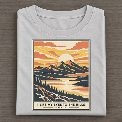 I Lift My Eyes Given Light Classic T-shirt – Grey