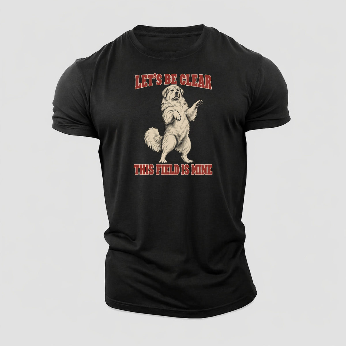 Great Pyrenees Dog Declarations Cotton T-Shirt – Black