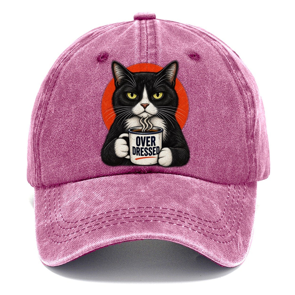 Tuxedo Cat Mug Truths Classic Cap – Dusty Rose