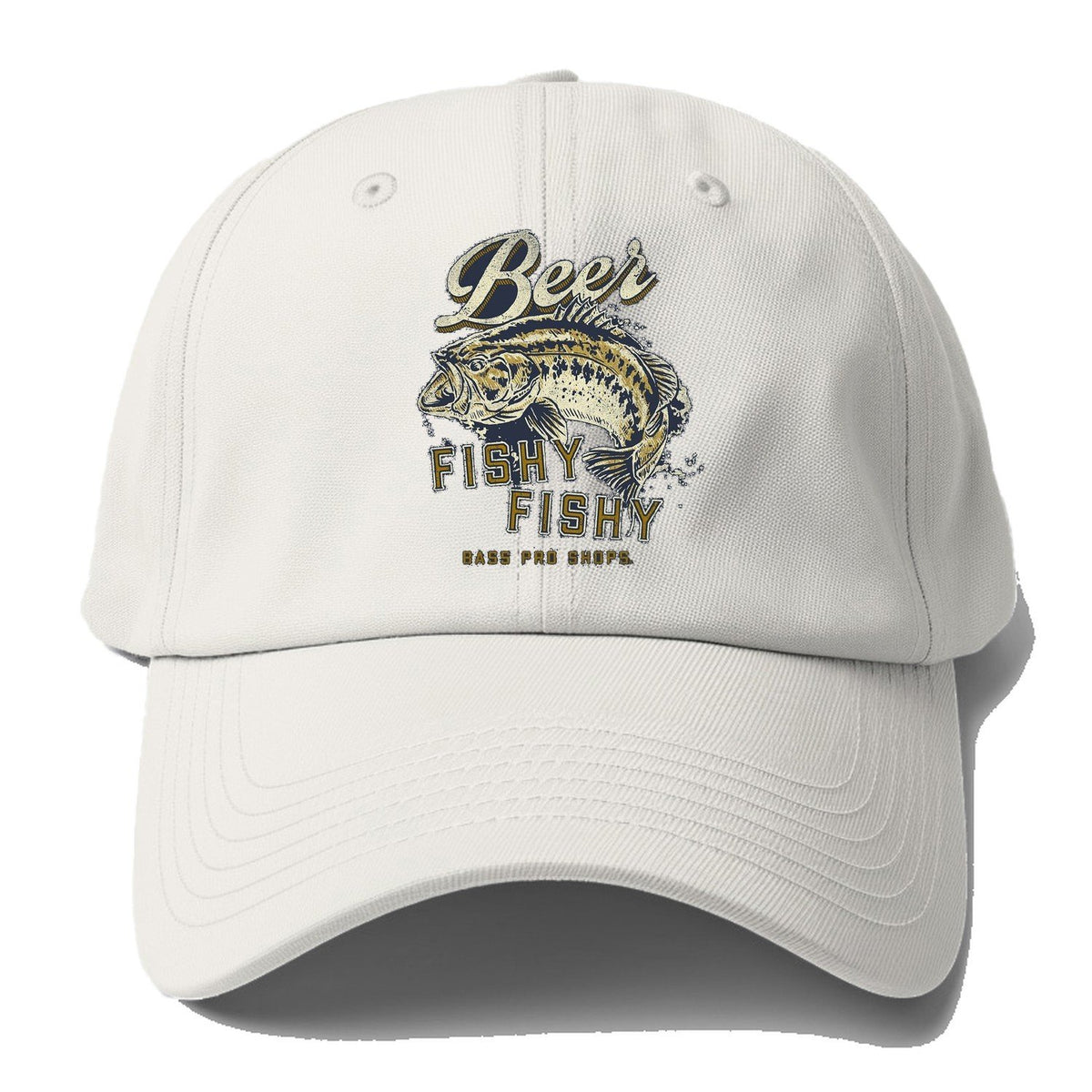 Beer Fishy Fishy Baseball Cap – Off White