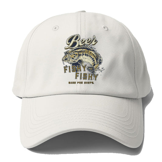 Beer Fishy Fishy Baseball Cap – Off White