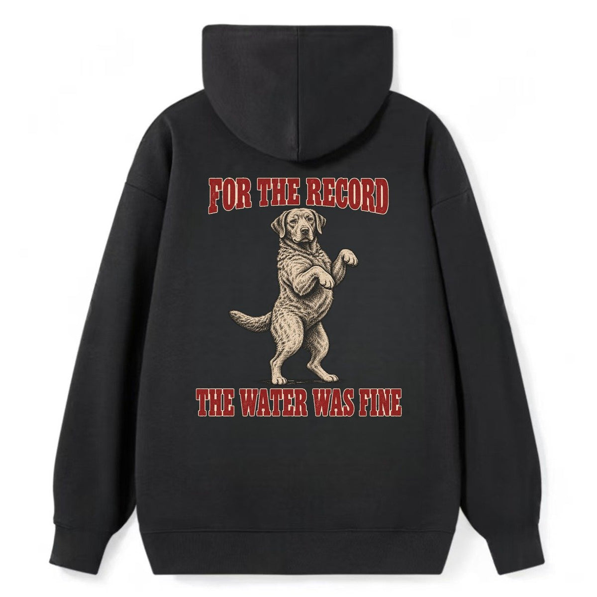 Chesapeake Bay Retriever Dog Declarations Classic Pullover Hoodie – Black