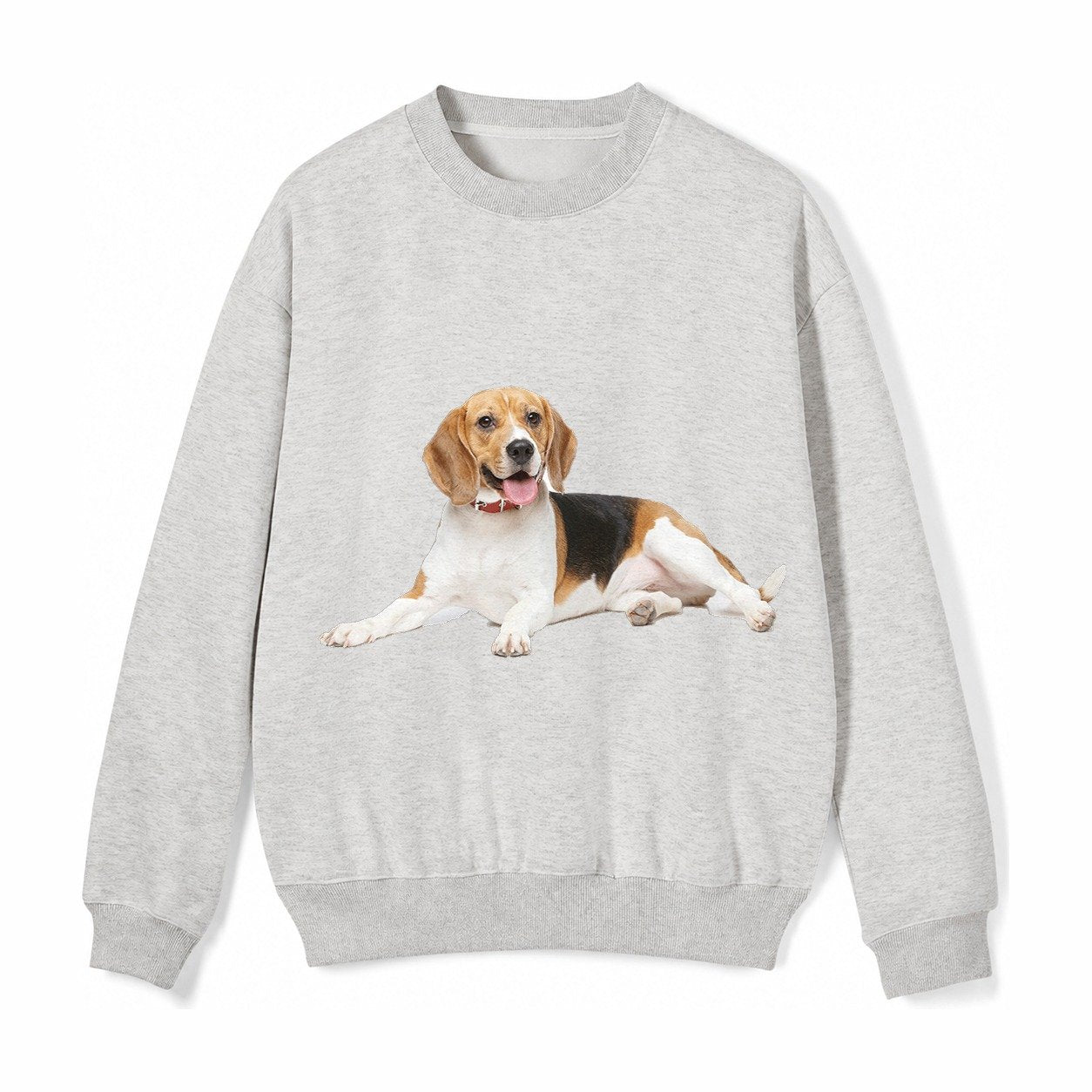 Beagle Fleece Sweatshirt – Light Gray