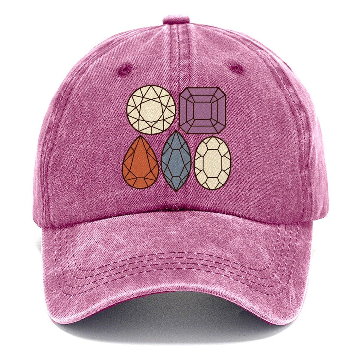 Gem Cut Silhouette Set Rocks And Minerals Classic Cap – Dusty Rose