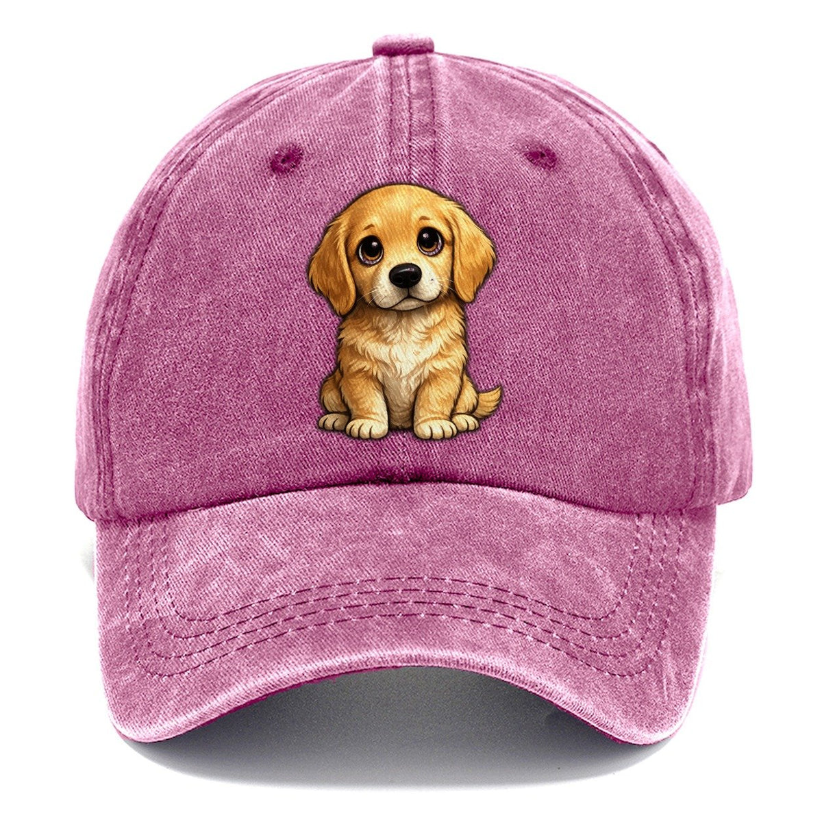 Golden Retriever Sitting Sweetheart Classic Cap – Dusty Rose