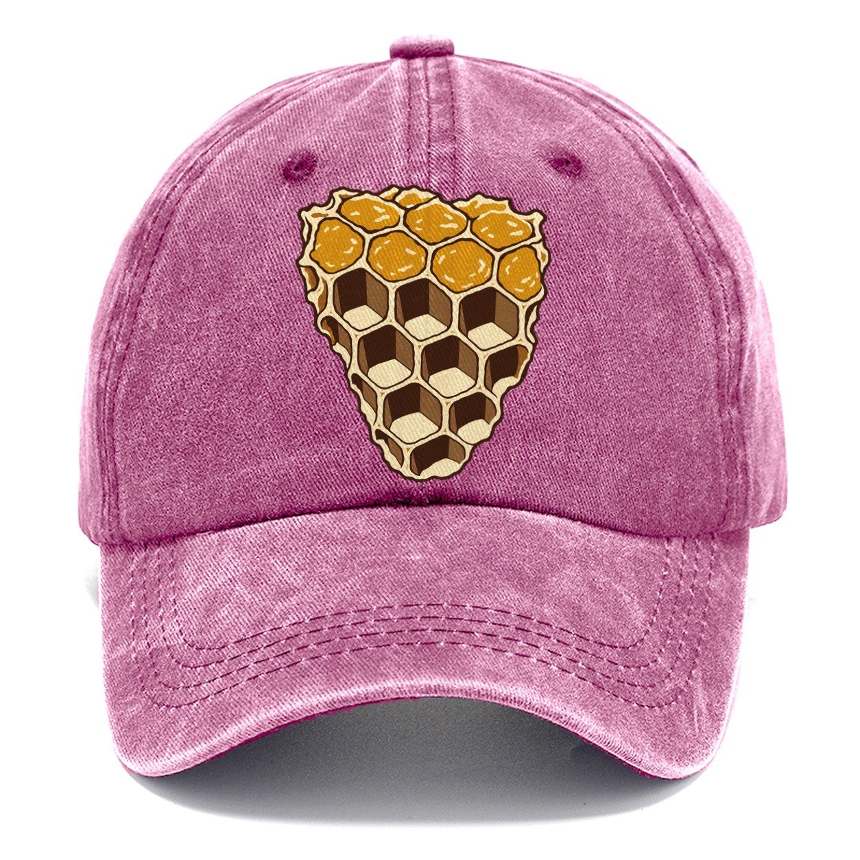 Wax Comb Cross Section Beekeeping Classic Cap – Dusty Rose