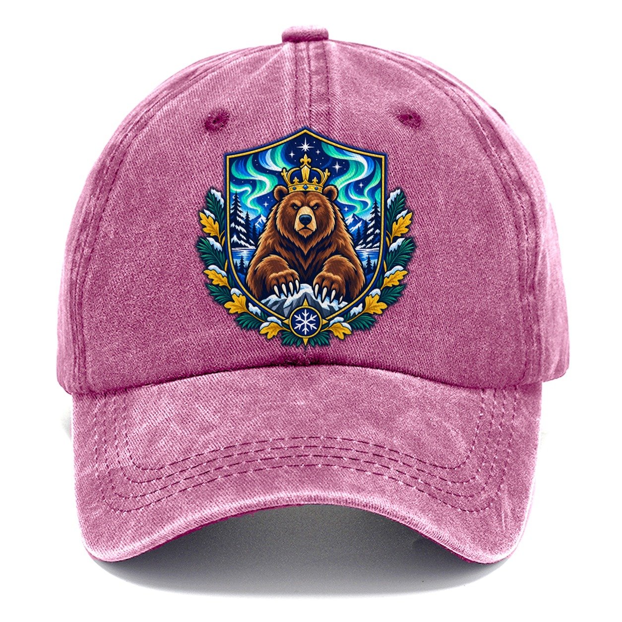 Finland Heraldic Crest Country Logos Classic Cap – Dusty Rose