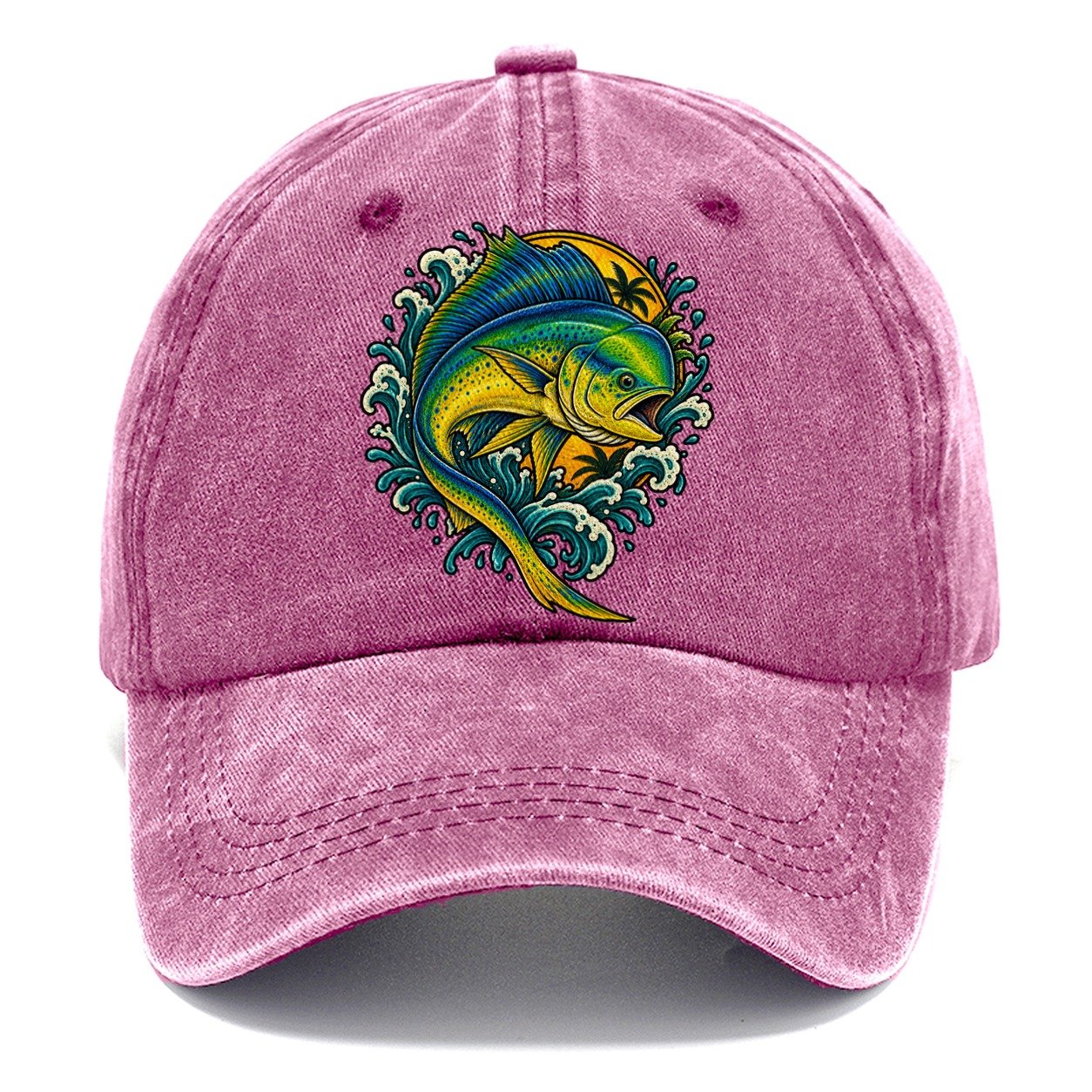 Mahi Mahi Blaze Fishing Club Classic Cap – Dusty Rose