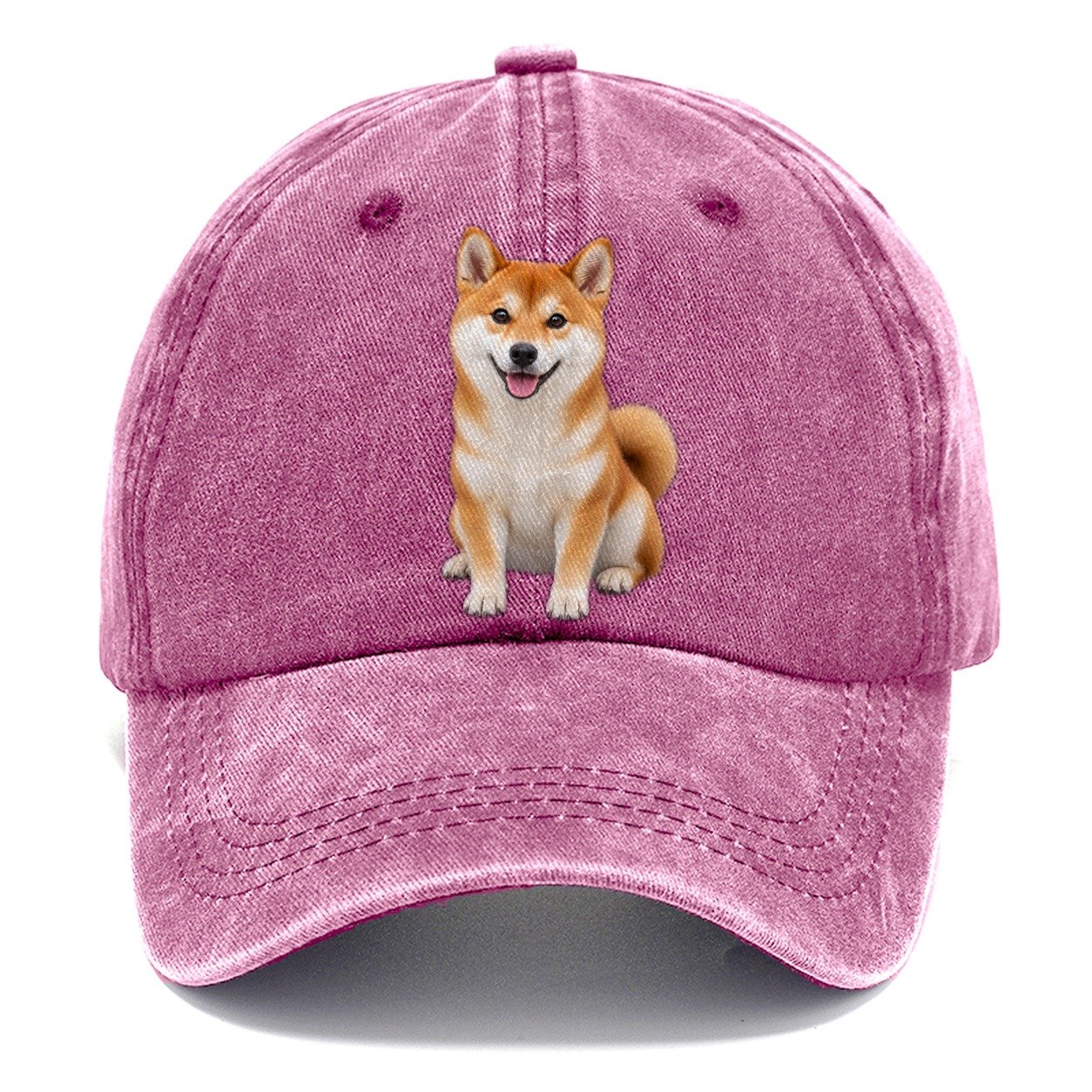 Shiba Inu Sitting Top Breeds Classic Cap – Dusty Rose