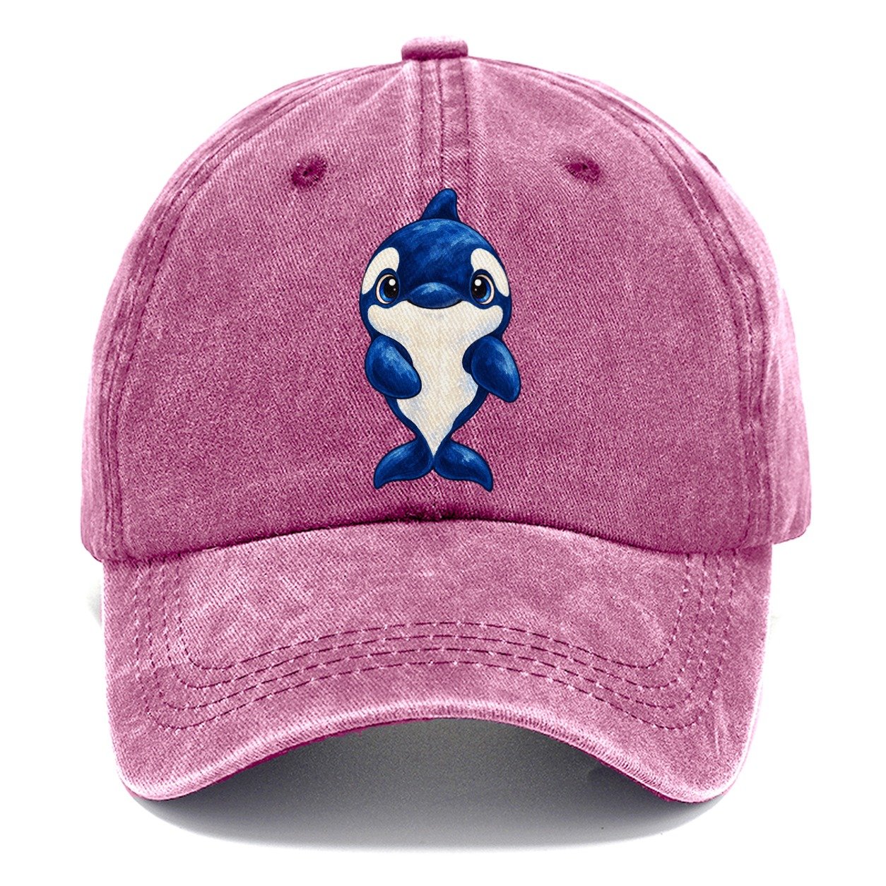 Orca Front Splash Sea Sprite Classic Cap – Dusty Rose