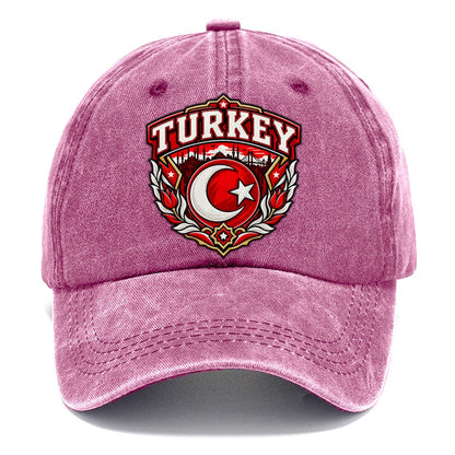 Turkey Retro Badge Country Logos Classic Cap – Dusty Rose