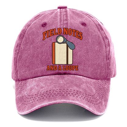 Field Notebook And Loupe Rocks And Minerals Classic Cap – Dusty Rose