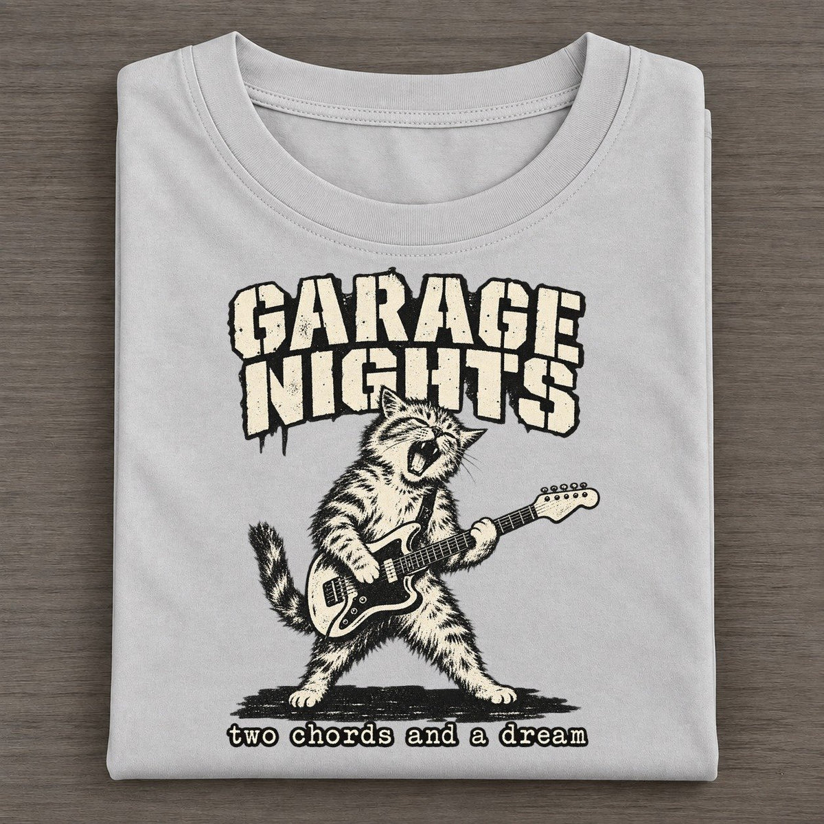 Garage Band Alley Cat Records Classic T-shirt – Grey