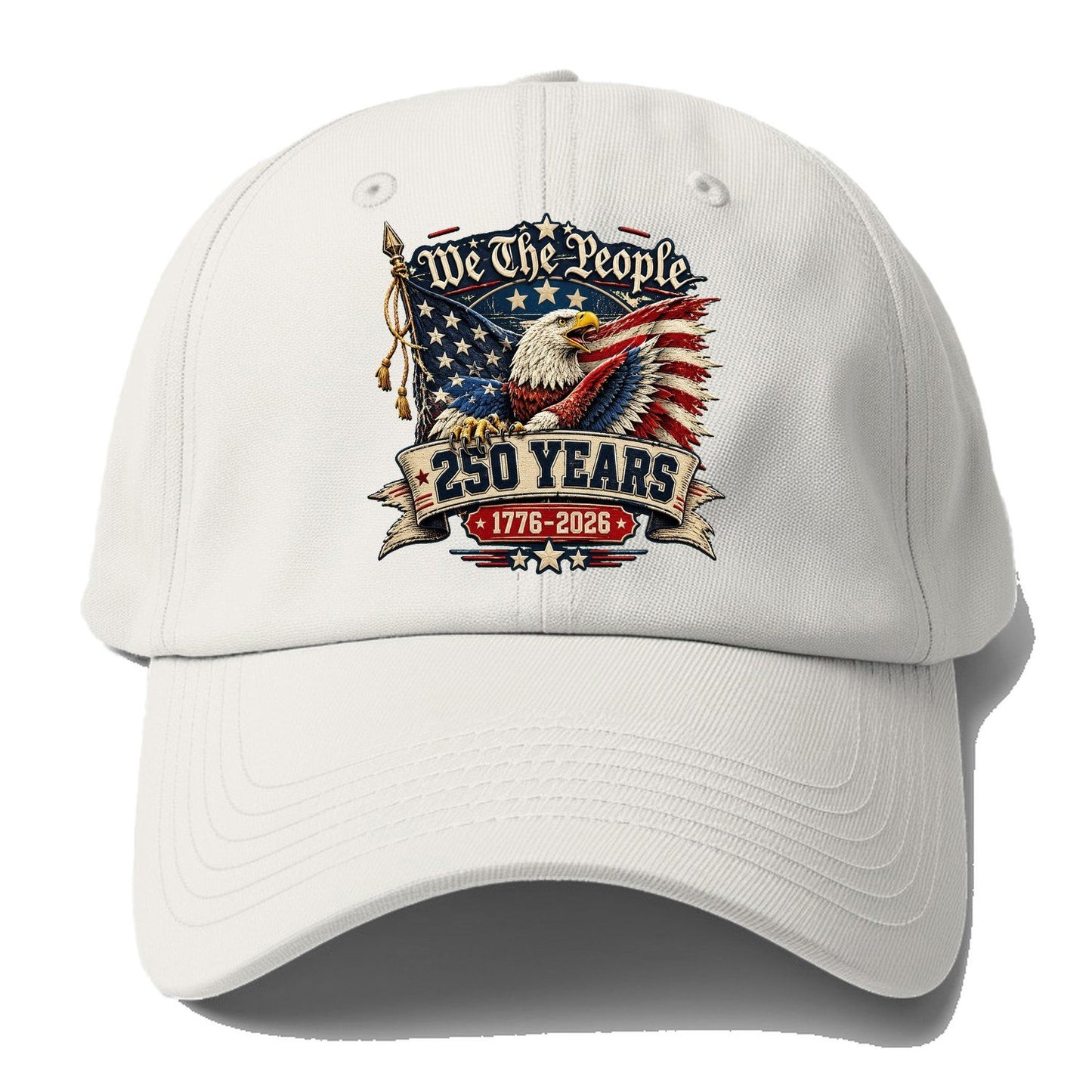 We The People Eagle 250 Baseball Cap – Off White