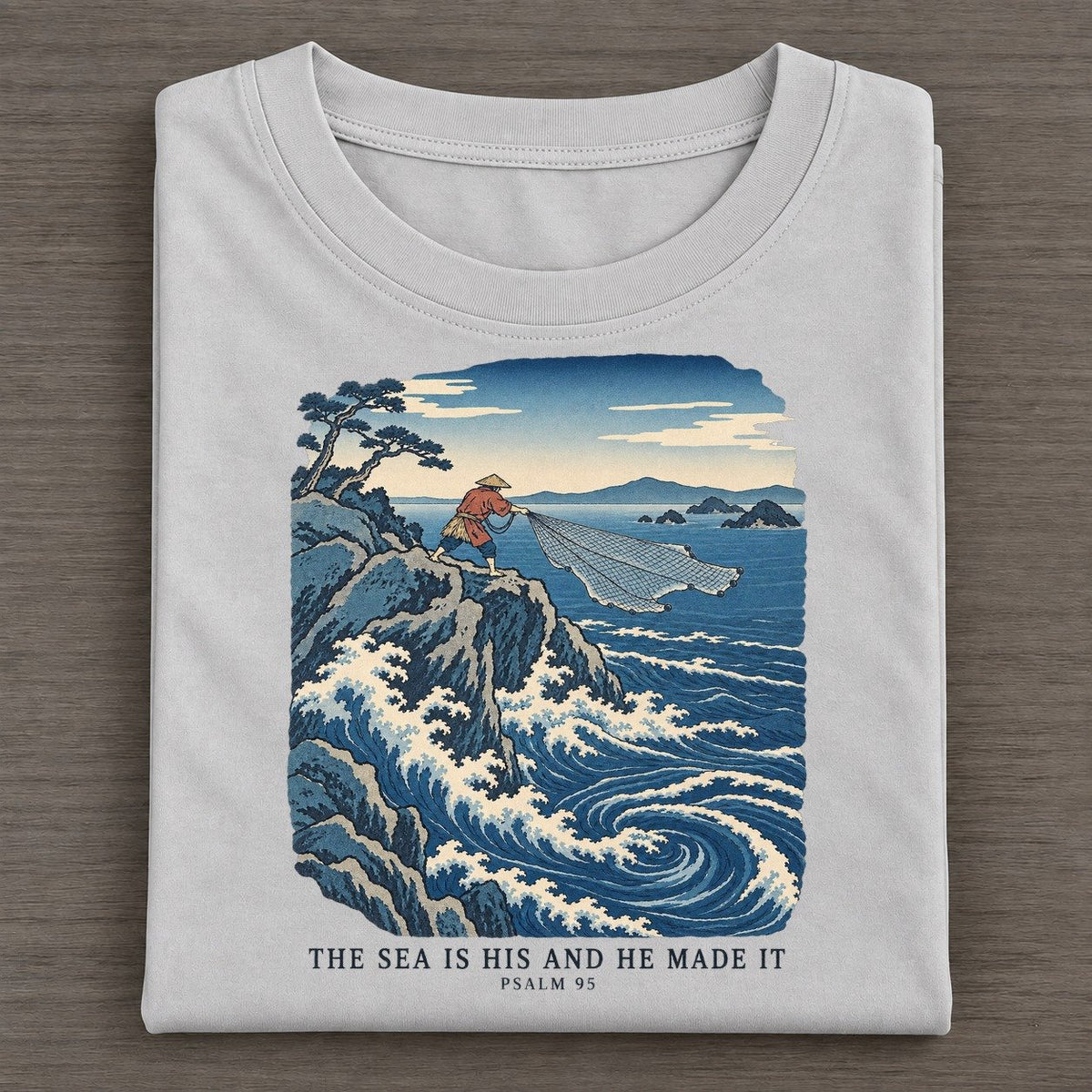 The Sea Is His And He Made It The Great Deep Classic T-shirt – Grey