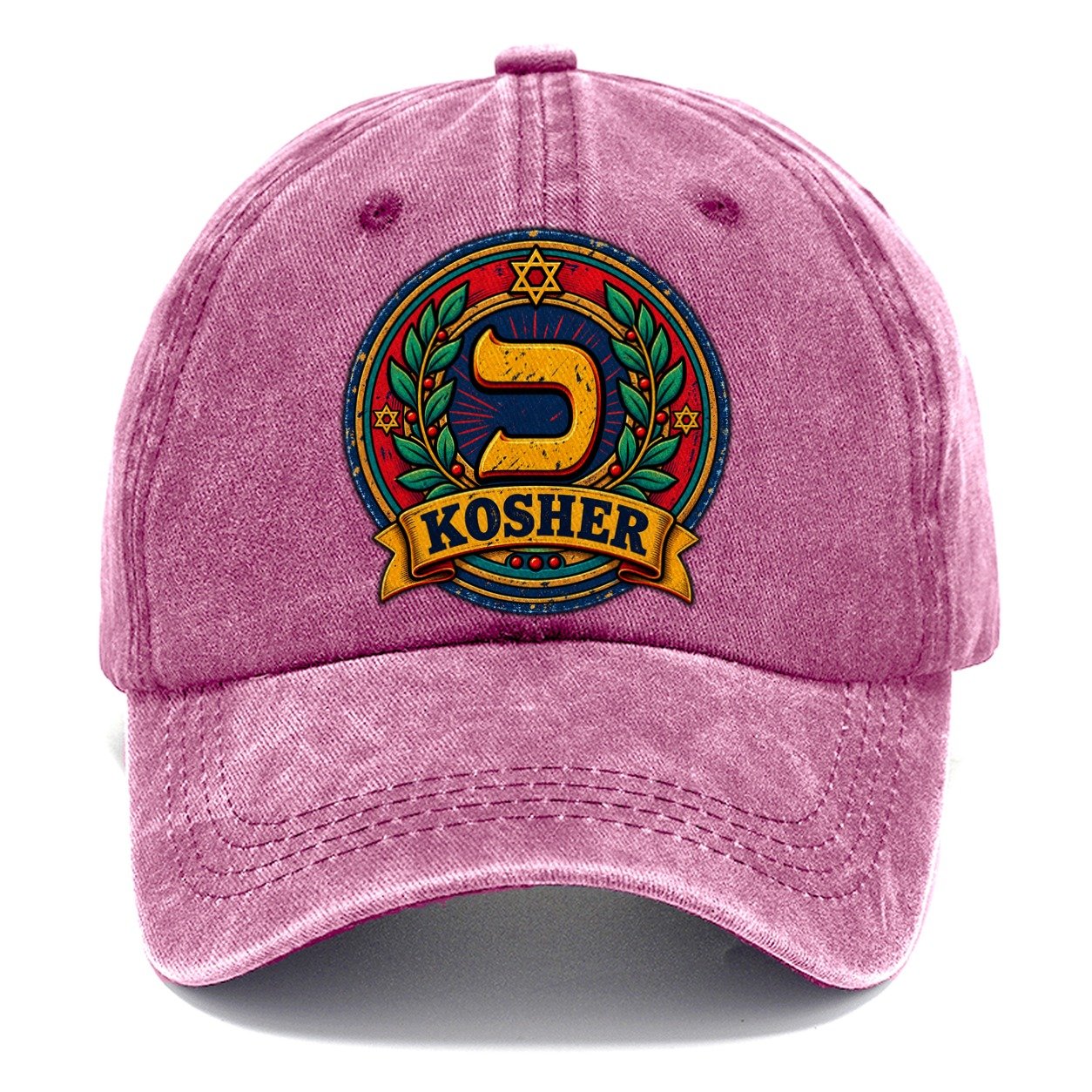 Kosher Stamp Judaism Heritage Classic Cap – Dusty Rose