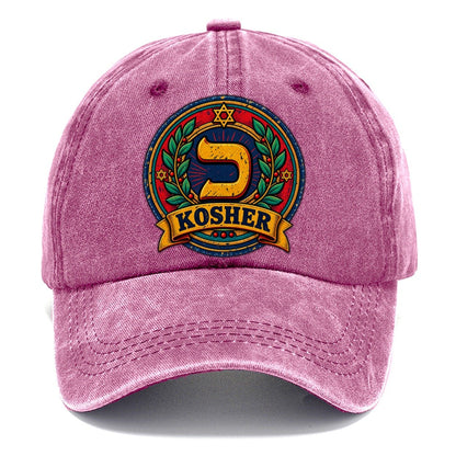 Kosher Stamp Judaism Heritage Classic Cap – Dusty Rose