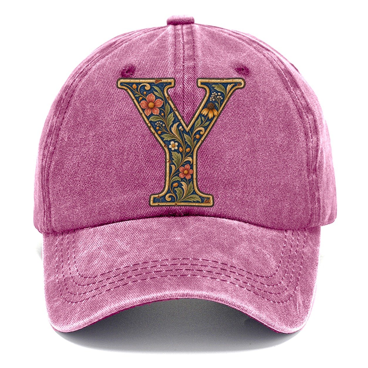 Wildflower Y Monogram Classic Cap – Dusty Rose