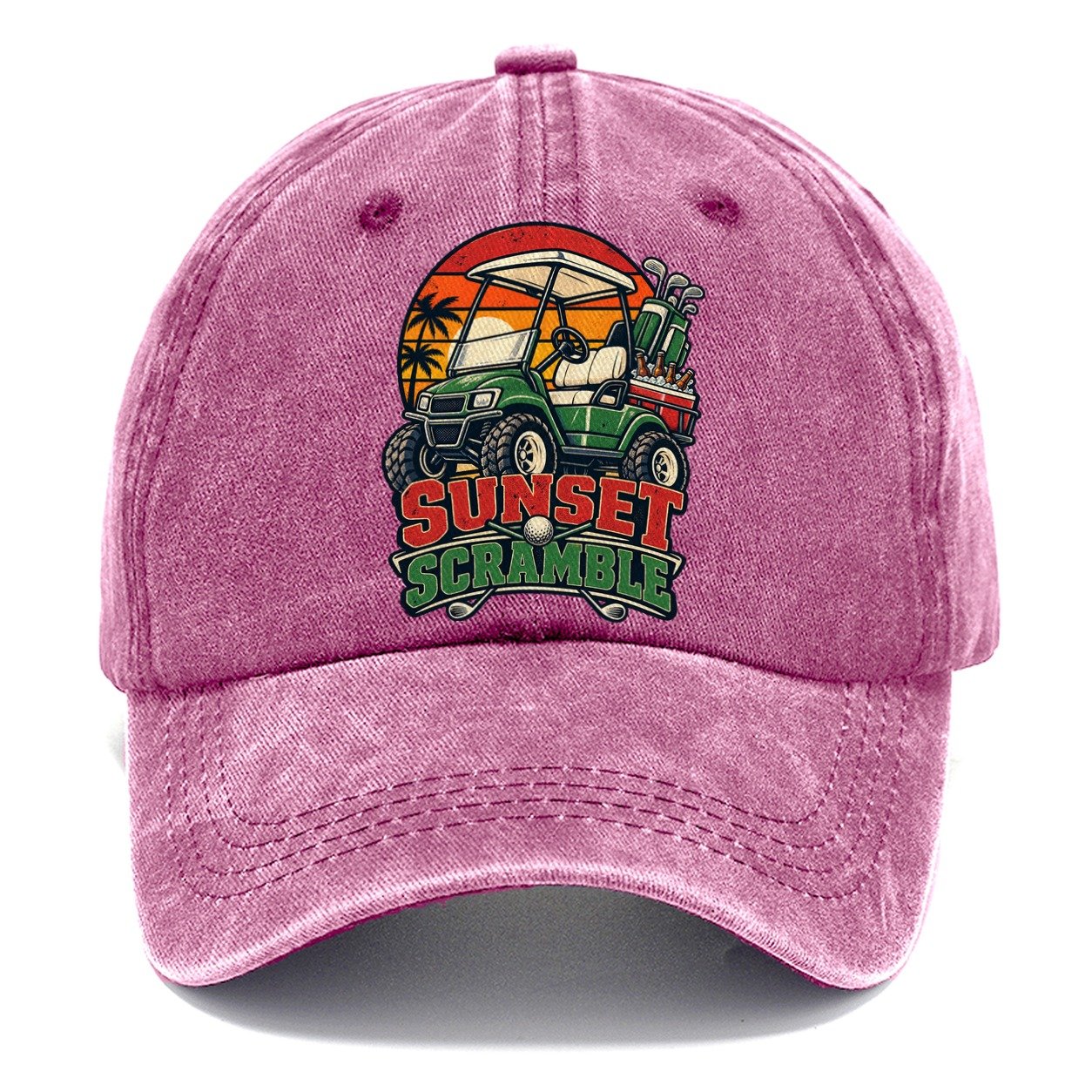 Sunset Scramble Golf Life Classic Cap – Dusty Rose