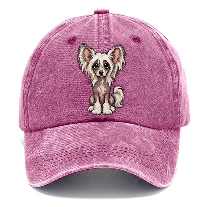 Chinese Crested Sitting Sweetheart Classic Cap – Dusty Rose