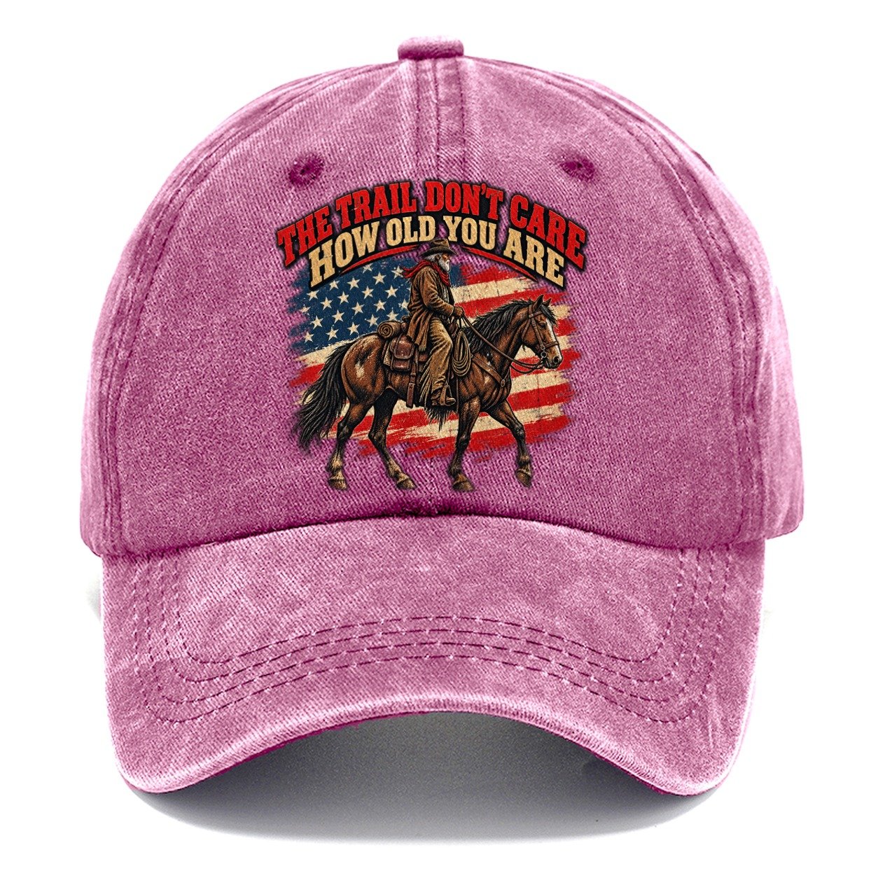 The Trail Don T Care How Old You Are Old Man Strong Classic Cap – Dusty Rose