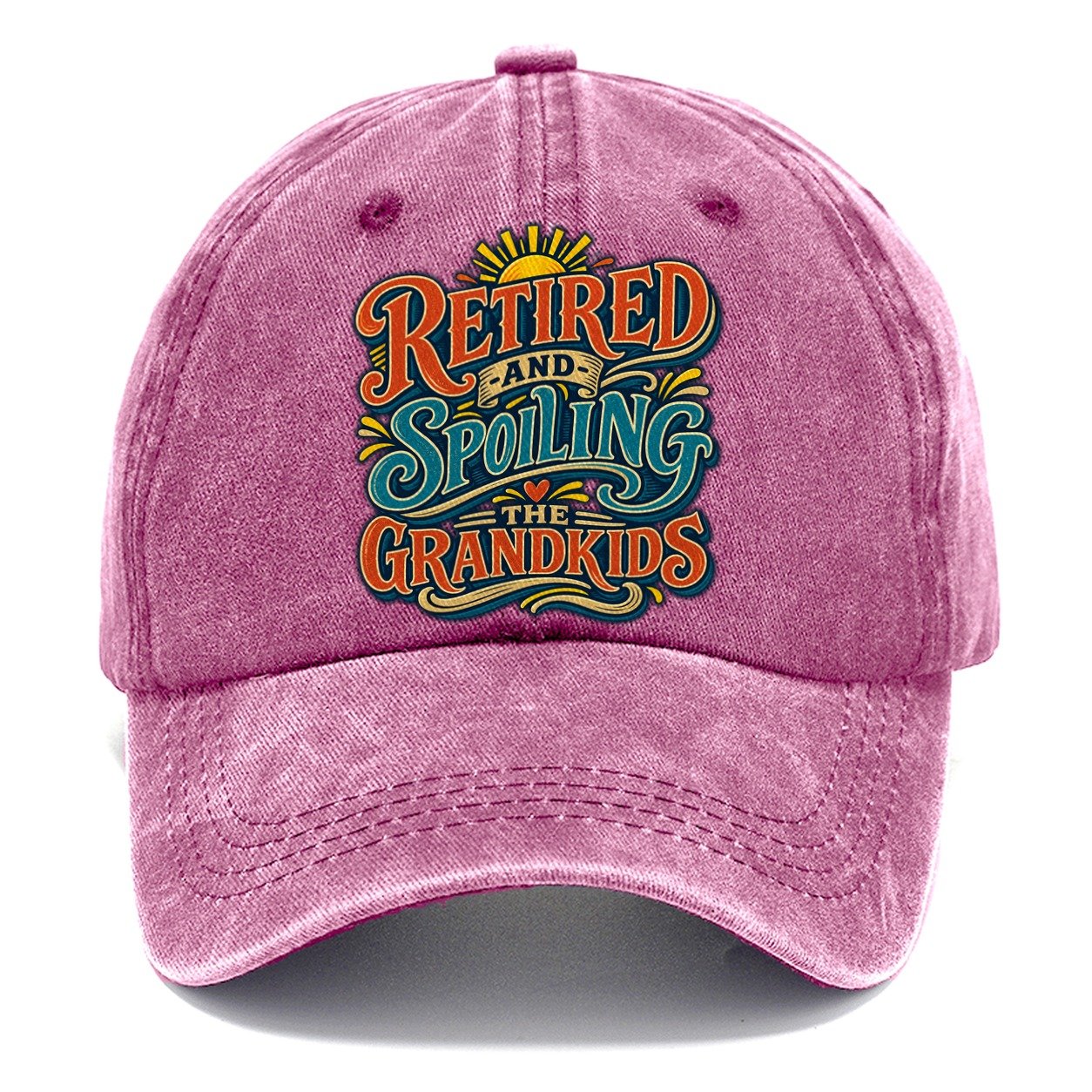Retired And Spoiling The Grandkids Retired Living Classic Cap – Dusty Rose