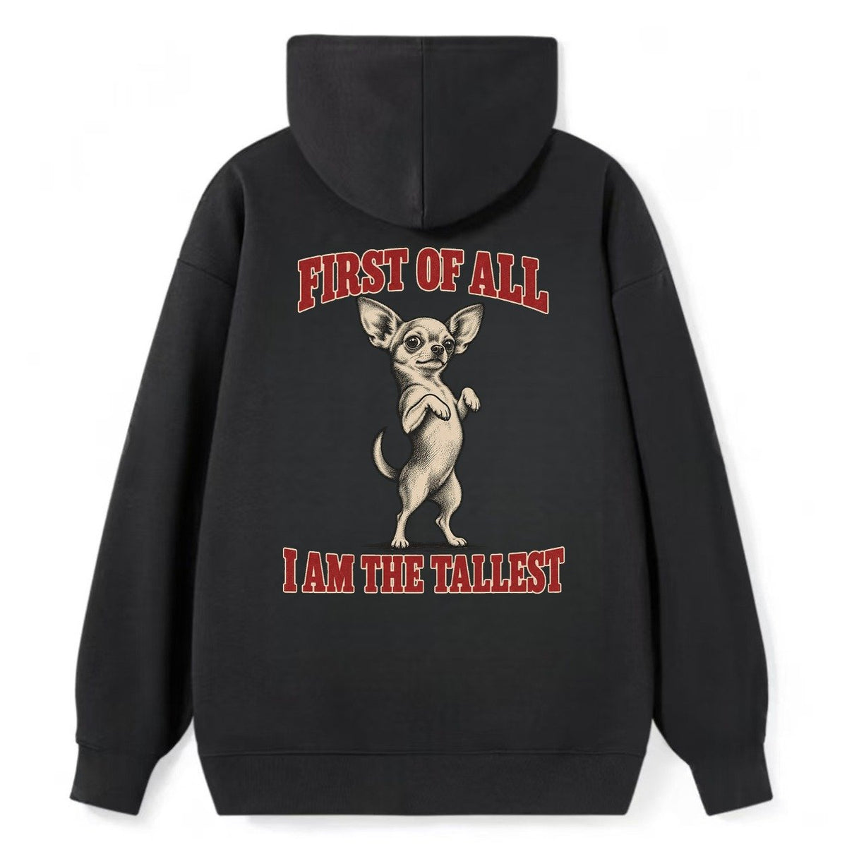 Chihuahua Dog Declarations Classic Pullover Hoodie – Black