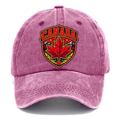 Canada Retro Badge Country Logos Classic Cap – Dusty Rose