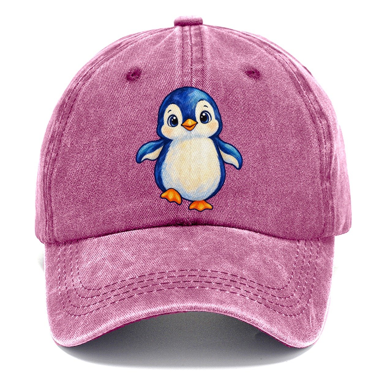 Penguin Front Waddle Sea Sprite Classic Cap – Dusty Rose