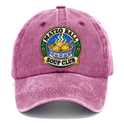Matzo Ball Soup Club Judaism Heritage Classic Cap – Dusty Rose